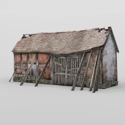 Derelict Barn for DAZ Studio 3D model