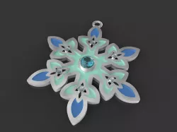 Disneys Frozen Snowflake  Free 3D print model