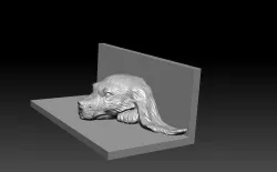 dog 3d model Free 3D print model