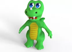 Dragon Cartoon Low-poly  3D model