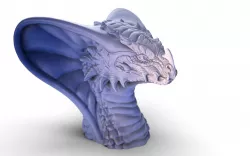 Dragon head Free 3D print model