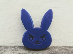 Dva Bunny Symbol  Free 3D print model