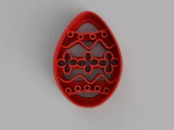 Easter egg cookie cutter Free 3D print model