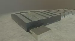 EDDB Hangar 4 Low-poly  3D model