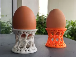 Eggcup in voronoi style Free 3D print model