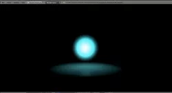 Energy Ball Blue  - Blender Game Engine Low-poly  3D model