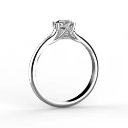 Engagement ring 5 mm stone Free 3D print model