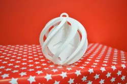 FabShop Spinning Christmas Ball Free 3D print model