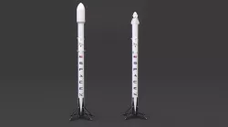 Falcon 9 3D model