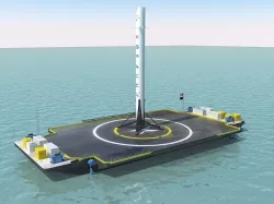 Falcon 9 and Barje 3D model