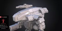 FanArt Battletech Marauder 3D Model Assembly Kit Free 3D print model