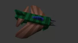 Fantasy Fighter Low-poly  3D model
