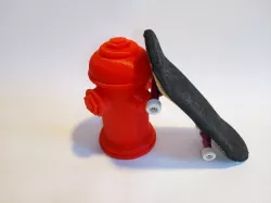 Fingerboard Fire Hydrant Free 3D print model