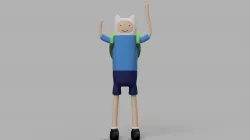 Finn Adventure Time Figure Free 3D print model