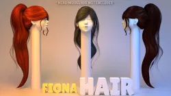 Fiona Hair 3D model