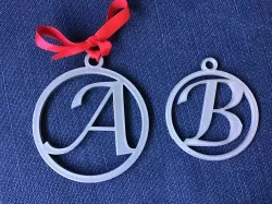 FREE Test Christmas 3d letters stl file Free 3D print model