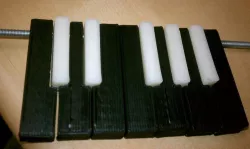 Fully Parametric Piano Keys Free 3D print model