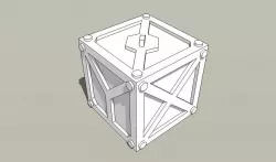 Futuristic Calibration Cube Free 3D print model