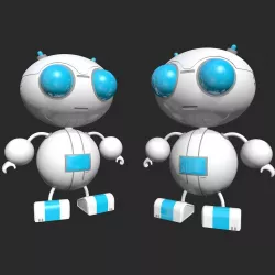 Futuristic Robot 3D model