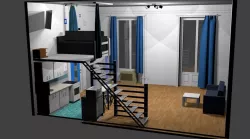 Gallery Low-poly  3D model