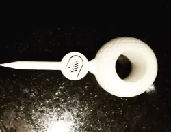 Golf Ball Cigar Holder Free 3D print model