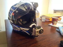gopro motorcycle helmet mount afx fx-39 fly trekker Free 3D print model