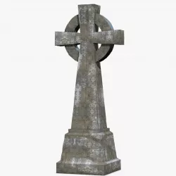 Gravestone Low-poly  3D model