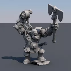 Grimgor Ironhide  Free 3D print model