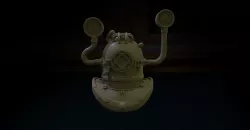 hard-hat dive suit helmet -steampunk Free 3D print model