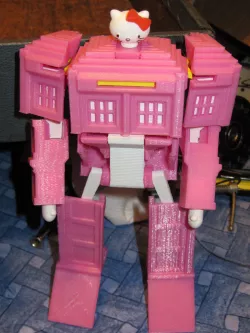 Hello Kitty Tardis Transformer mod Free 3D print model