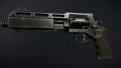 High Caliber Revolver Low-poly  3D model