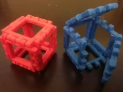 Hinge Snap Cube Net Free 3D print model