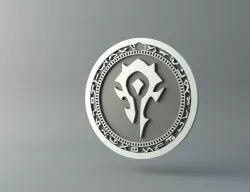 Horde pendant Free 3D print model