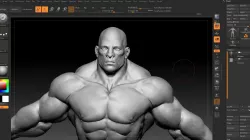 hulk like human male black 3D model 3D model