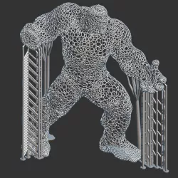Hulk voronoise Free 3D print model