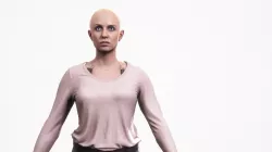 Human Female Scan - 178F Low-poly  3D model