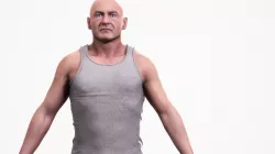 Human Man Scan - 184M Low-poly  3D model