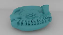 hummus plate  Free 3D print model