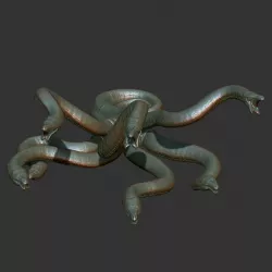 Hydra Monster 3D Printable Free 3D print model