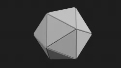 Ico Sphere decoration Free 3D print model
