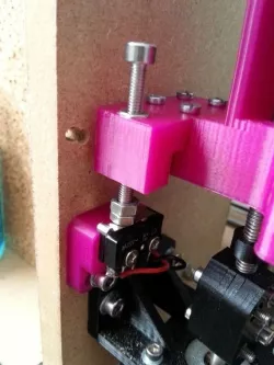 Improved Z-MIN Enstop Mount and adjustment for Mendel90 with ... Free 3D print model
