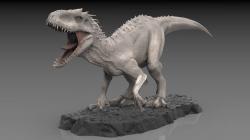 STL file indominus rex jurassic world 🗺️・3D printing model to