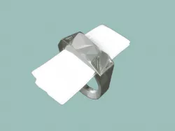 IO Letter Ring Free 3D print model