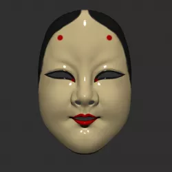 Japanese Mask The Deep World of Noh - Noh Mask  Free 3D print model