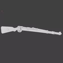 k98 mauser rifle  Free 3D print model