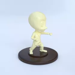 Karate Chibi - printable character Free 3D print model