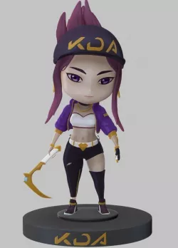  KDA Akali Free 3D print model