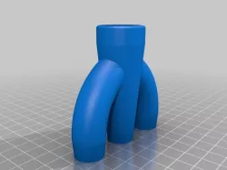 Leaf blower to inflatable bed Trident Manifold adapter Free 3D print model