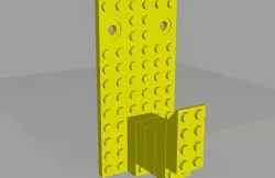 Lego Coat Hook Free 3D print model