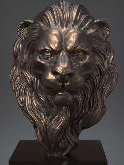 Lion  Head  Free 3D print model